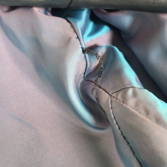 Sally & John New York Womens Leather Trench Coat Jacket Size L Super Soft - Picture 11 of 15